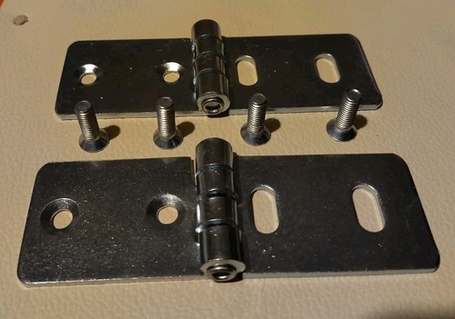 Paar edelstahl scharniere - 1,