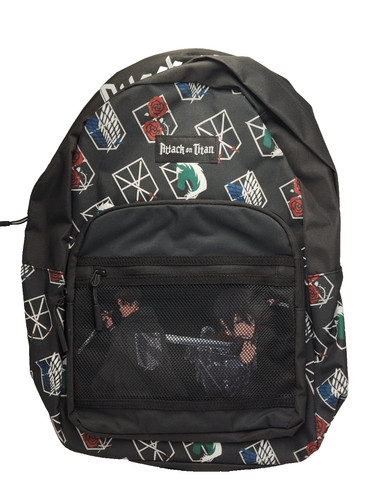 Attack titan rucksack - on,