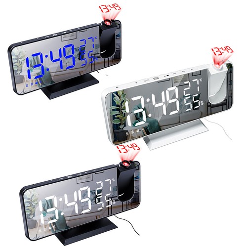 Led digital projektionswecker - led,