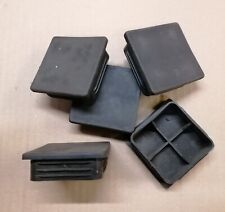 5x Kunststoffkappe 60x60 schwarz Deckel Rohrkappe Rohrstopfen Vierkant