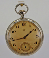 Herrentaschenuhr Alpina Union Horlogéres Nickel um 1925 - TOPUHRWERK (108345)