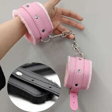 Paar PU-Leder Handfesseln Fußfesseln Fesselset Weich Bondage Spiel Fetisch BDSM