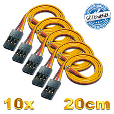 10x Servokabel 20cm Servo