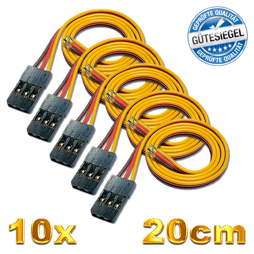 10x servokabel 20cm servo - 10x,