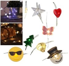 Micro LED Draht-Lichterkette Motive Mini-LEDs mit Batterie-Betrieb für Innen