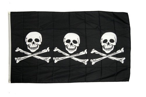 Fahne pirat totenkopf - pirat, 3