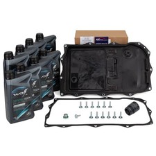 AIC Ölwanne + Filter Automatikgetriebe 8HP45-75 + 8L WOLF Getriebeöl für BMW