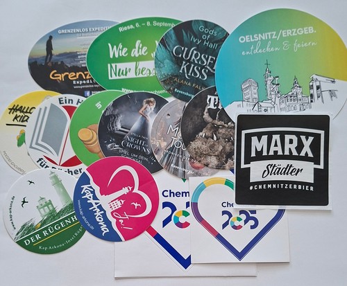 Konvolut sticker aufkleber - 35,