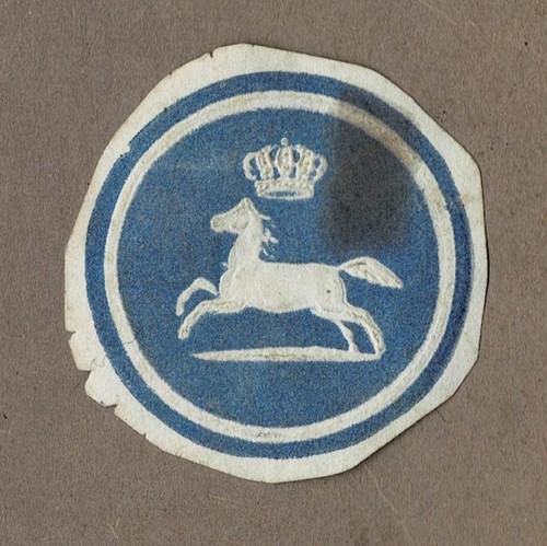 Siegelmarke wappen herzogtum - wappen,