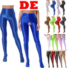DE- Damen Strumpfhose Glossy Glänzende Hose Pants Leggings Tights Strumpfhose