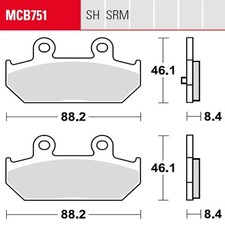 Bremsbelag für Suzuki AN 400