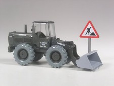Wiking C&I Set Hanomag B11 Radlader Lambertsen Tiefbau + Verkehrsschild 