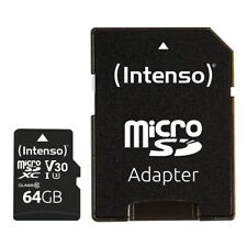 Intenso Micro SDXC Karte 64GB UHS-I U3 4K professional 100 MB/s V30 Cl. 10 bulk