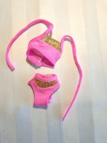 Vintage bikini pink gold 1996 - gold,