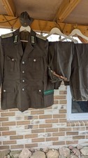 DDR NVA Uniform für Offiziere der Grenztruppen mit Mantel, Jacke, Hose, Hemd