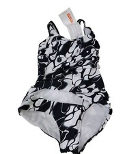 Damen Badeanzug Retro Muster