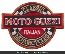 MOTO GUZZI Aufnäher Patches Motorrad CLASSIC ITALIAN MOTORCYCLES
