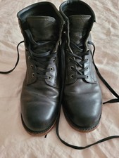 Frye Schnürstiefel Lace Boots Made in USA Schwarz Gr 43 US 10 M