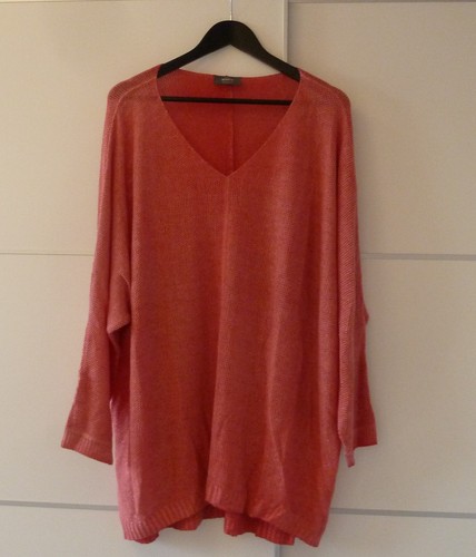 Damen pullover long glänzend - long,