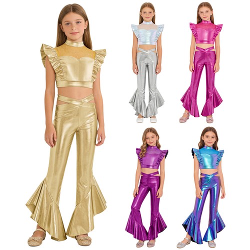 Kinder pailletten crop tops - crop,