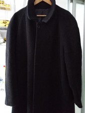 Cinema Noir Kult Wollmantel/Cashmere Herren Gr. 50 Farbe schwarz