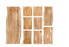 Tischplatte Massivholz Baumkante Akazien Massivholzplatte - Verschiedene Größen