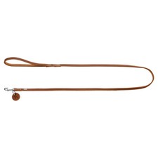 Hunter Welpenleine Aalborg Cognac für kleine Hunde aus Rindsleder 