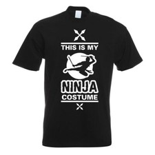 This is my Ninja Costume T-Shirt Motiv bedruckt Funshirt Design Print 