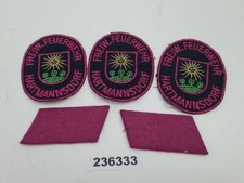 3 Abzeichen An-Näher Kragenspiegel Freiwill. Feuerwehr Hartmannsdorf DDR #236333