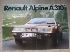 Renault Alpine A310i 1300 Prospekt Poster