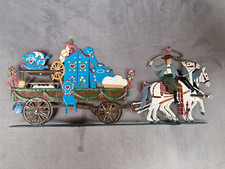 Bayrischer Hochzeitszug Brautwagen Standing Pewter Wilhelm Schweizer ca 24x10cm