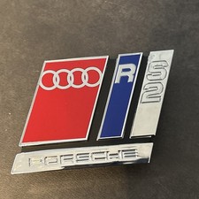 Audi RS2 Porsche Audi 80 quattro Emblem Logo Schriftzug Kühlergrill 8A0853735B