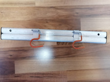 Geräteleiste Metall Garten mit 2 Haken mit Gummibeschichtung ca. 50 cm x 6 cm