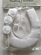 Hochzeits Hufeisen weiß mit