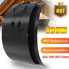 2X100W Solarmodul 200W Flexible Solarpanel Für Wohnmobile Balkone Stromerzeugung