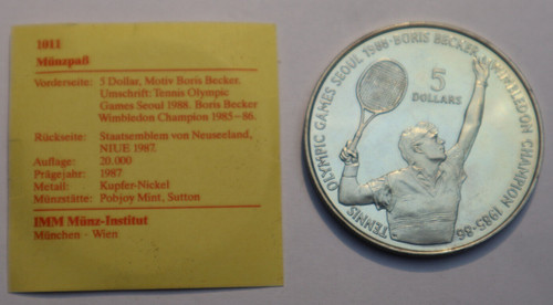 Niue dollars 1987 boris - dollars,