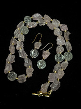 Set Kette Ohrringe Morganit