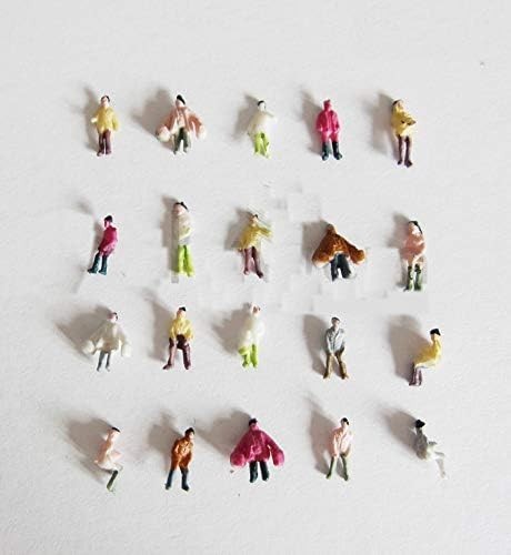 100 handbemalte stehende und