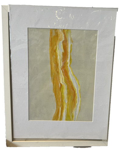 Yellow abstrakt unikat - yellow,
