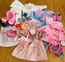 Baby Annabell-Baby Born Puppen Kleidung-4 Outfit-56Teile-NEU Futter Set und mehr