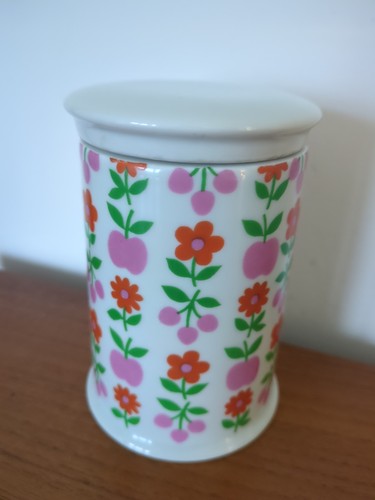 Vintage keramik vorratstopf - keramik,