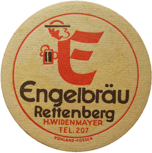 Alter bierdeckel engelbräu - alter,