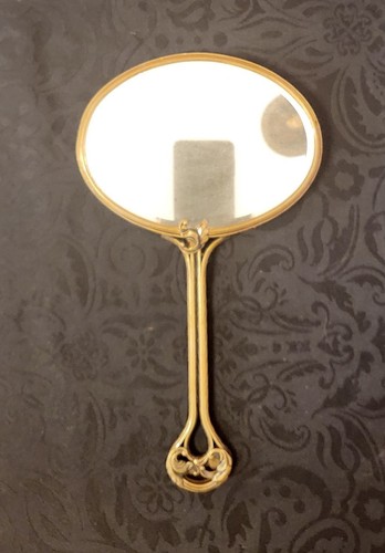 Antiker jugendstil handspiegel - jugendstil,