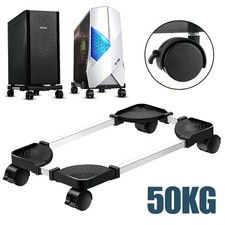 Computerständer Desktop CPU PC Tower Ständer Rollwagen Halterung mit 4 Rollen