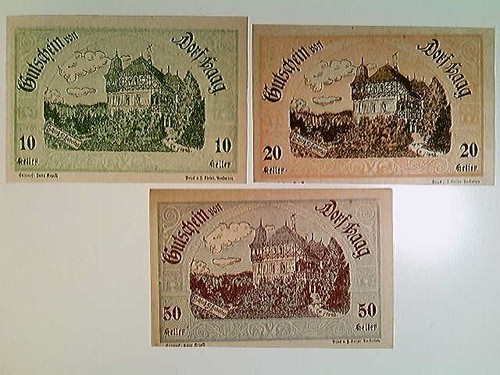 Notgeld dorf haag - dorf, n/Ö