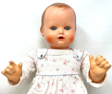 Puppe Schildkröt Stoffkörper 55cm Kopf Celluloid ALT