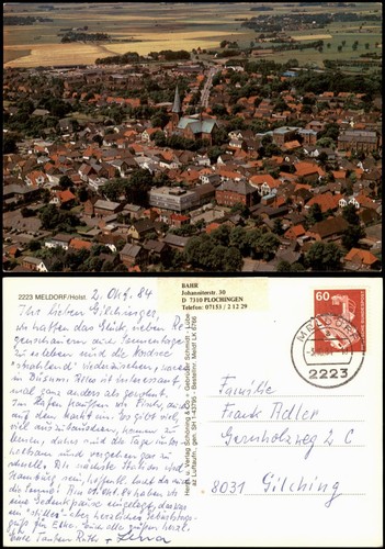 Ansichtskarte meldorf ortskern - meldorf,