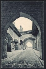 Landsberg a. L., Inneres vom Bayertor, Ansichtskarte 