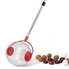 Rollsammler Obstsammler Nusssammler 22 cm mit Teleskopstiel 52–120 cm