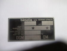 Typenschild Schild Motorrad BIMOTA Suzuki HONDA kAWASAKI BMW Ducati Yamaha s93